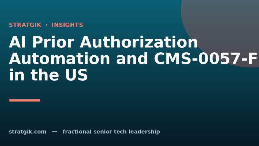 AI Prior Authorization Automation and CMS-0057-F in the US