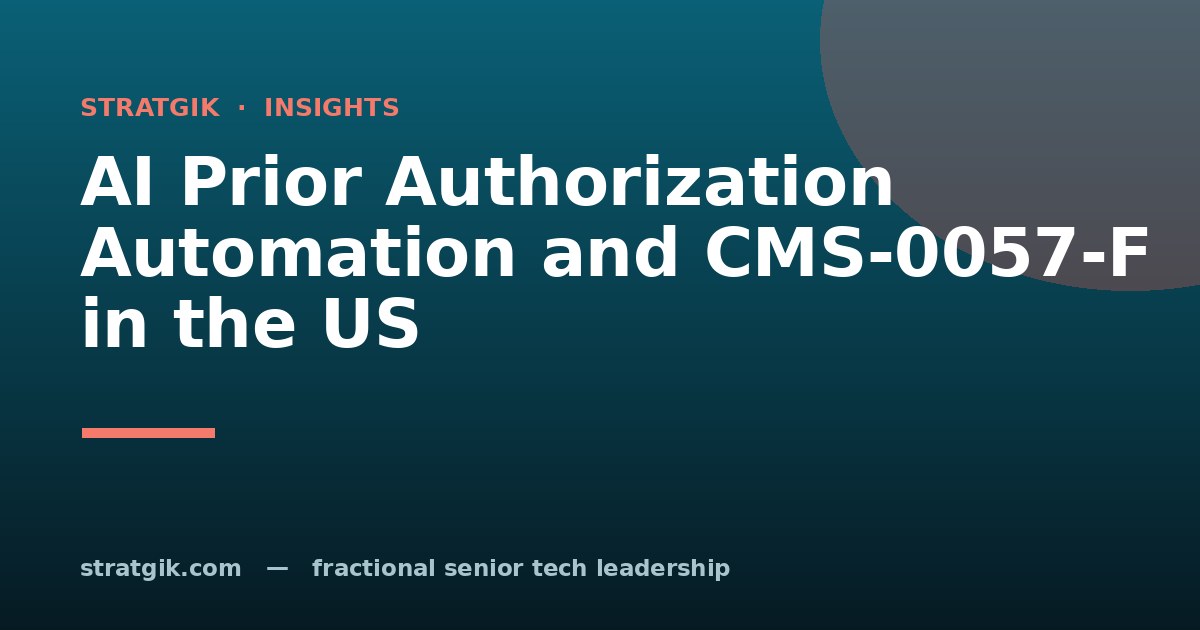 AI Prior Authorization Automation and CMS-0057-F in the US