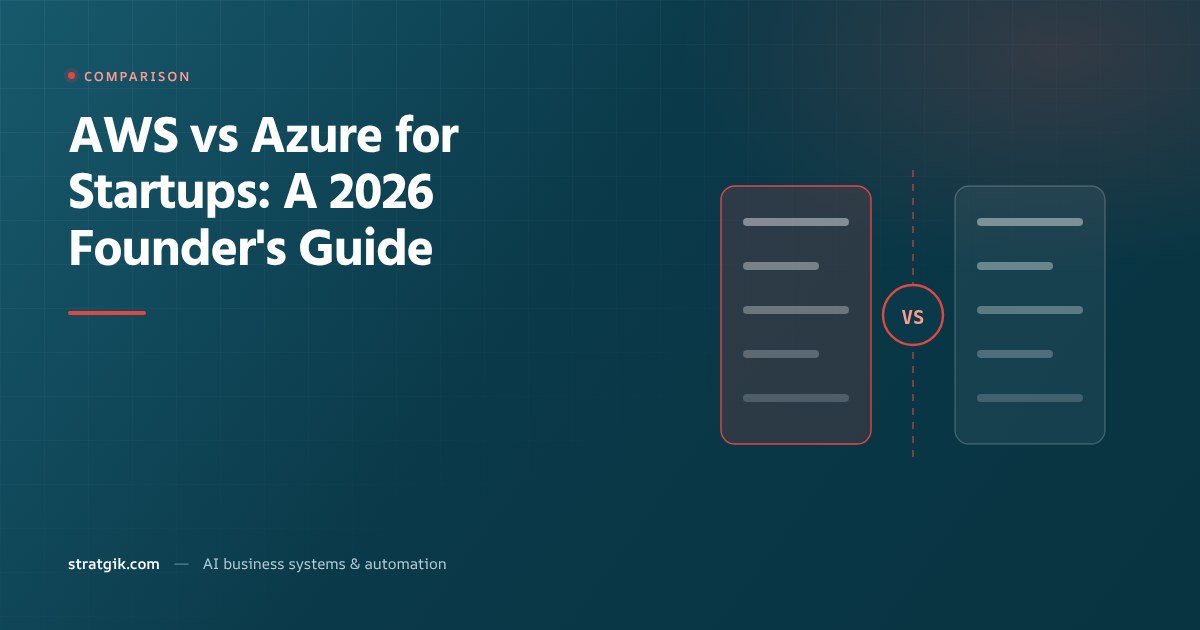 AWS vs Azure for Startups: A 2026 Founder's Guide