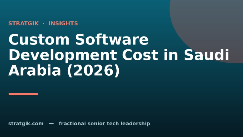 Custom Software Development Cost in Saudi Arabia (2026)