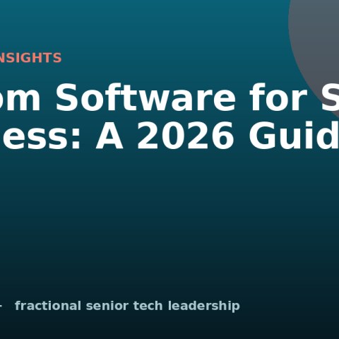 Custom Software for Small Business: A 2026 Guide