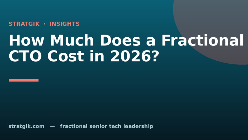 How Much Does a Fractional CTO Cost in 2026?