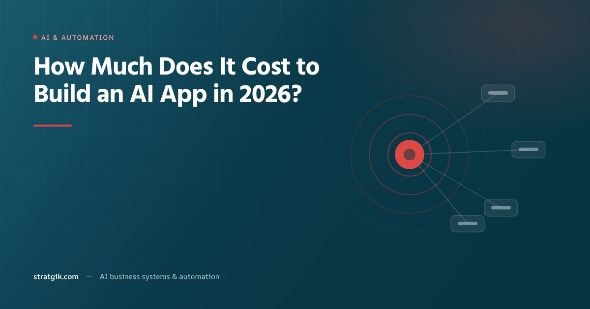 How Much Does It Cost to Build an AI App in 2026?