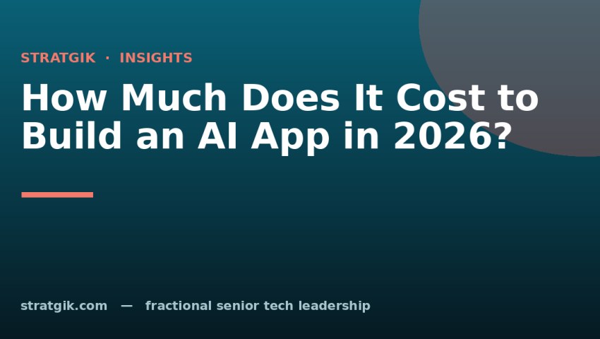 How Much Does It Cost to Build an AI App in 2026?