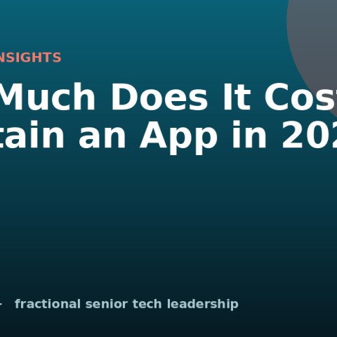 How Much Does It Cost to Maintain an App in 2026?