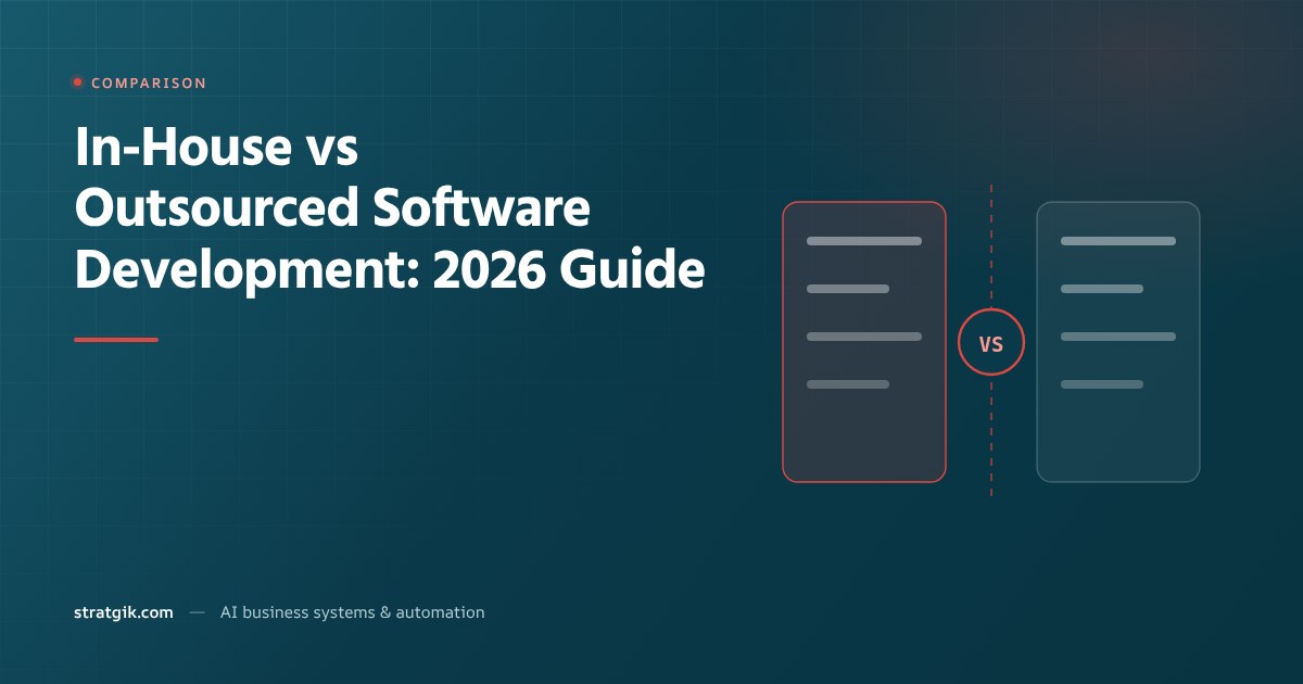 In-House vs Outsourced Software Development: 2026 Guide
