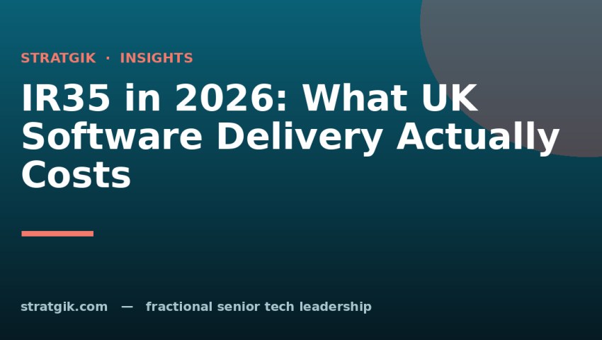 IR35 in 2026: What UK Software Delivery Actually Costs