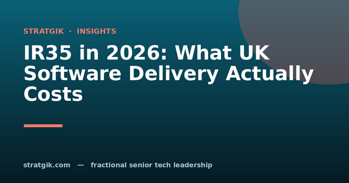 IR35 in 2026: What UK Software Delivery Actually Costs