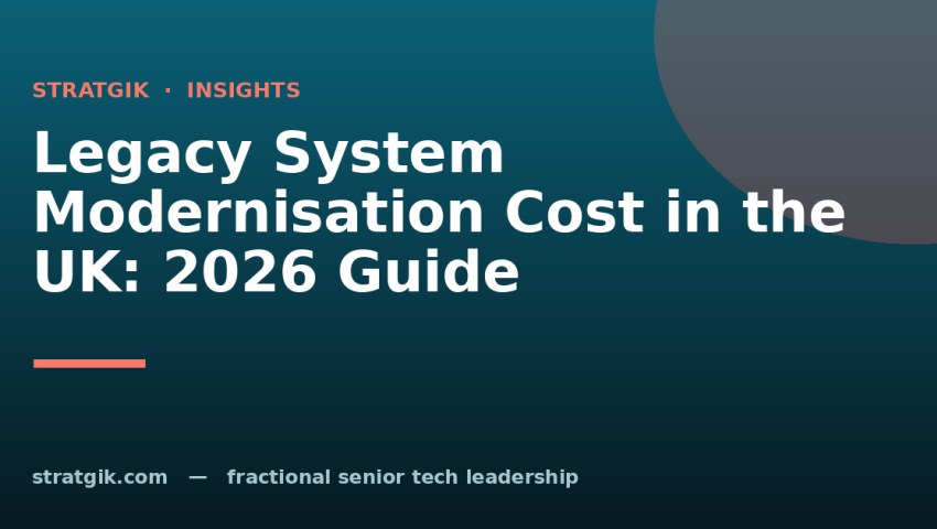 Legacy System Modernisation Cost in the UK: 2026 Guide