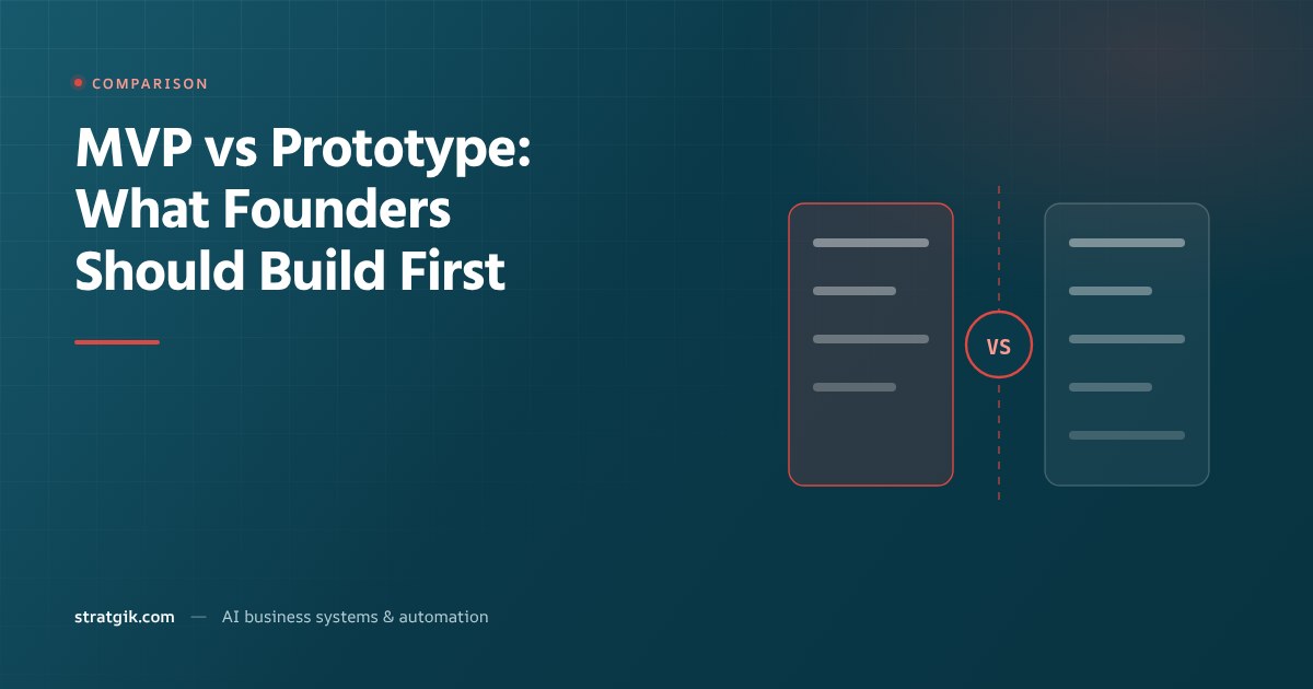 MVP vs Prototype: What Founders Should Build First