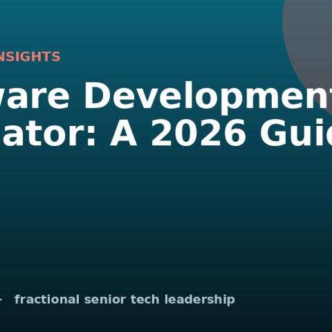Software Development Cost Estimator: A 2026 Guide