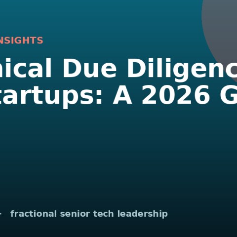 Technical Due Diligence for Startups: A 2026 Guide