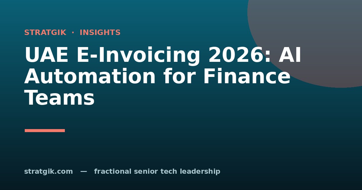 UAE E-Invoicing 2026: AI Automation for Finance Teams